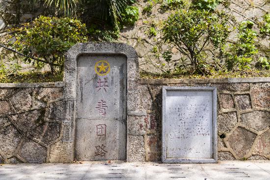 共青團路石碑。   南報融媒體記者  丁劼攝