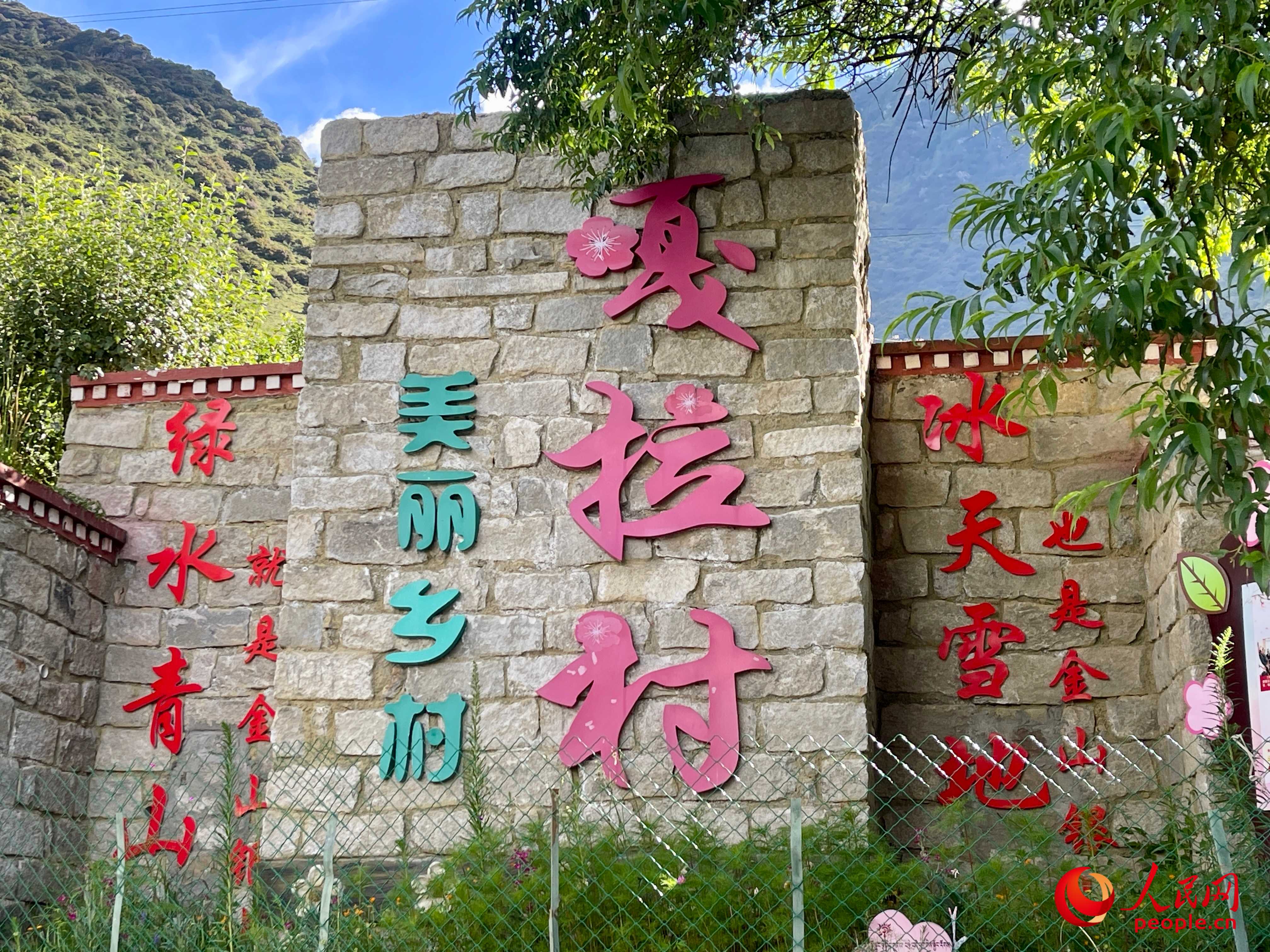 林芝鎮(zhèn)嘎拉村。人民網(wǎng) 周靜圓攝